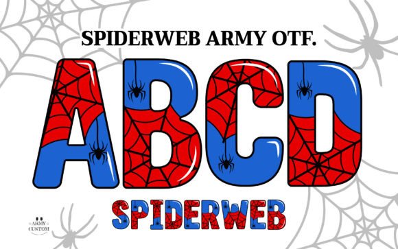 Spiderweb Army Font: Edgy Type for Bold Designs