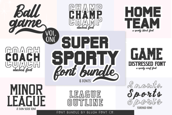 Super Sport Bundle Font for Dynamic Athletic Designs
