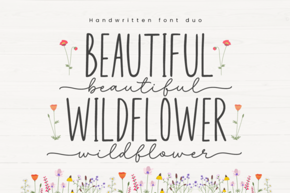 Beautiful Wildflower Duo Font for Elegant Branding