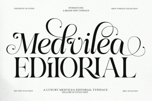 Design Elegant Magazines with Medvilea Editorial Font