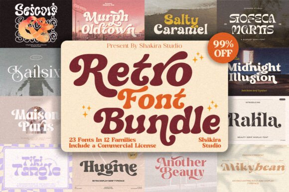 Retro Font Collection: Vintage Type for Bold Designs